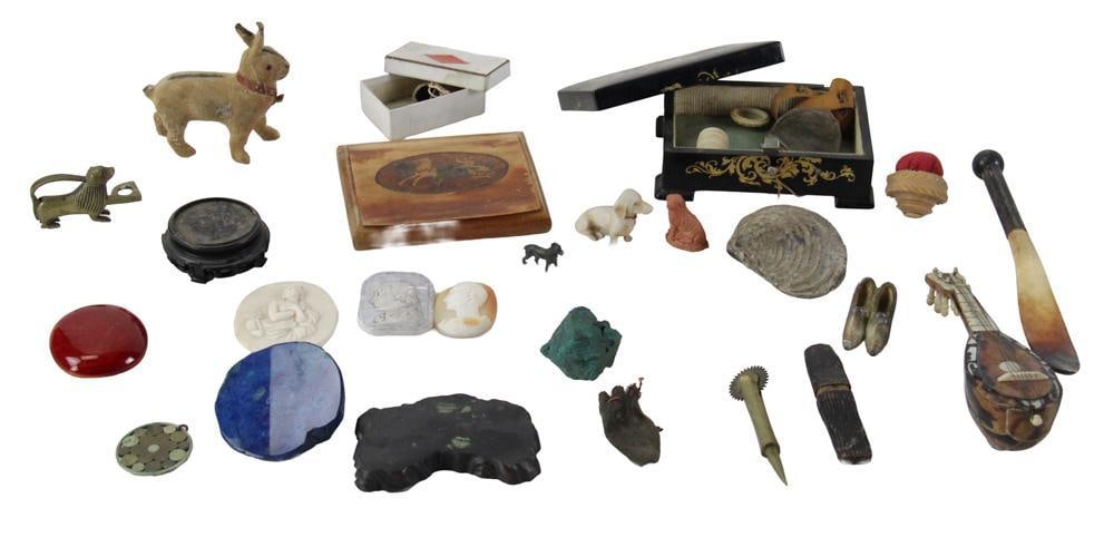 Group of Collectible and Miniature Items: Group of collectible and miniature items. Provenance: Estate of the late Joseph W. Haley, of Pride's Crossing, Massachusetts.