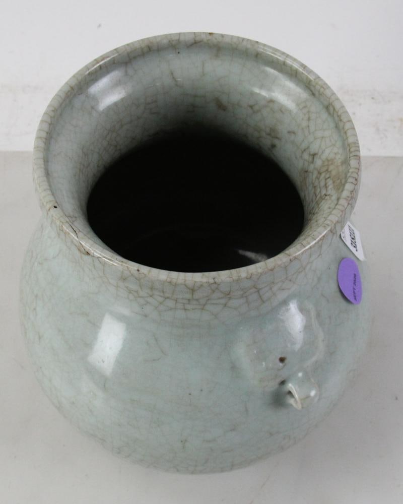 19thC Chinese Crackle Vase - 8
