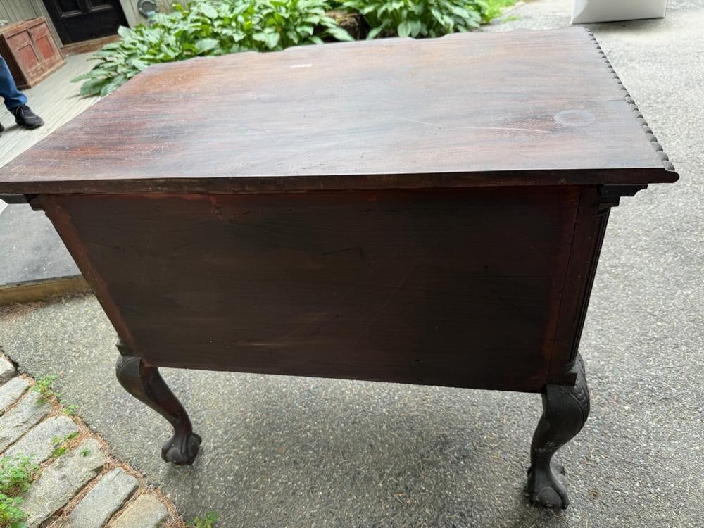 19thC Chippendale Mahogany Lowboy - 3