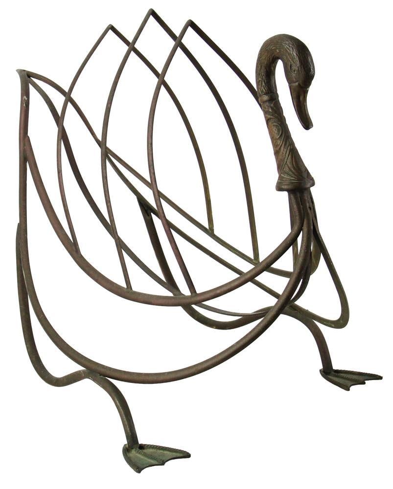 Brass Swan Magazine Holder (1 of 8)