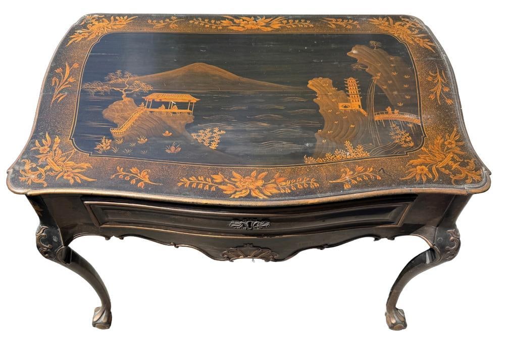 19thC Chippendale Japanned Desk (1 of 14)