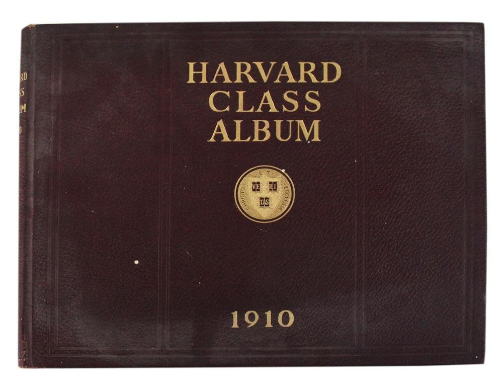 Harvard Class Album, 1910: Harvard Class album, 1910. Provenance: Estate of the late Joseph W. Haley, of Pride's Crossing, Massachusetts.