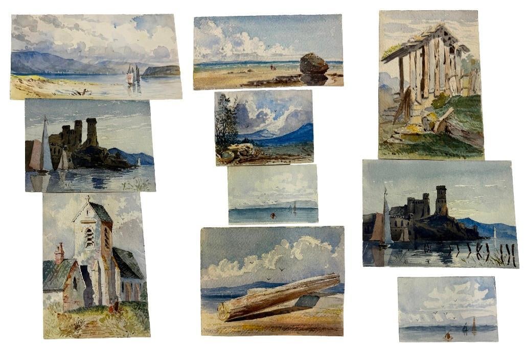 Album of Watercolors: Album of watercolors. Provenance: Estate of the late Joseph W. Haley, of Pride's Crossing, Massachusetts.