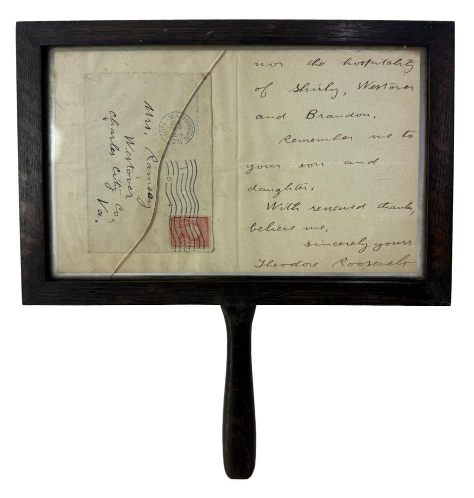President Theodore Roosevelt signed Letter (1 of 6)