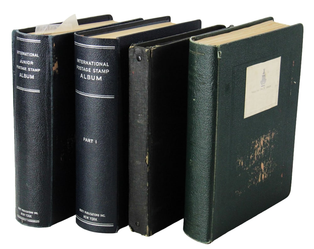 Group of Stamp Books, Vatican City, Germany, etc.: Group of (4) stamp books, including Vatican City, Germany, Denmark, Belgium 1865-1893, Bermuda, Italy, China, etc. Provenance: Lynn, Massachusetts collection.