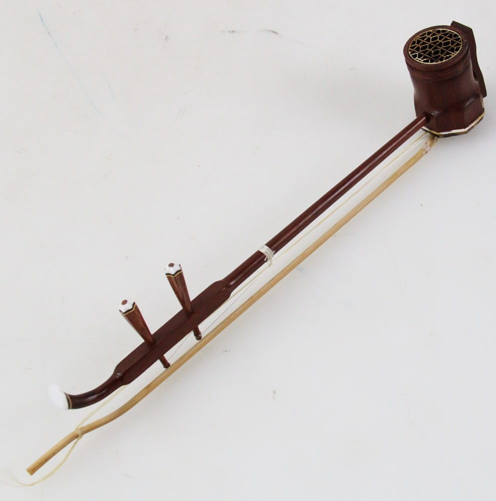 Chinese Miniature Ehru, Stringed Instrument - 5