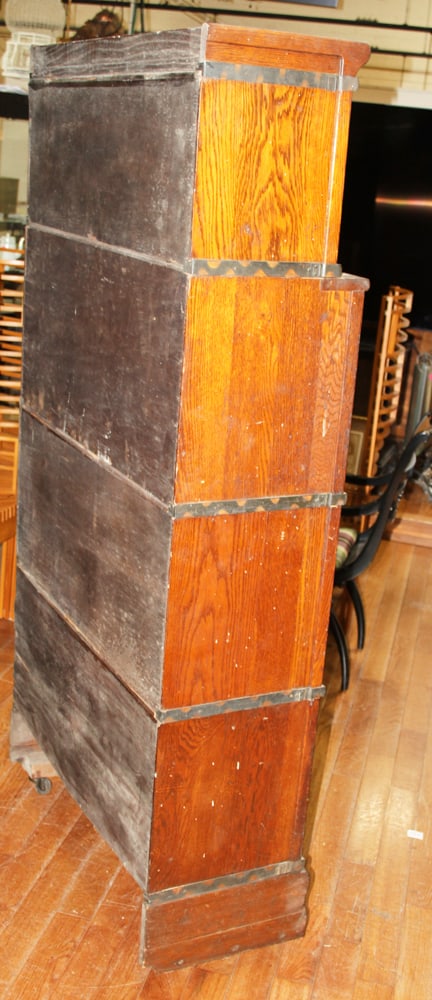 Antique Macy Oak Stacking Bookcases - 3
