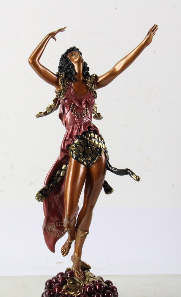Erte Limited Edition Bronze Sculpture, "Bacchante" - 2