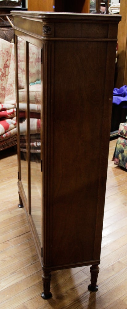 Two-Door Glass Front Bookcase - 4