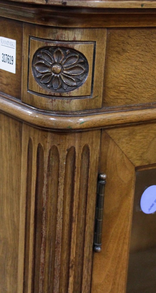 Two-Door Glass Front Bookcase - 8