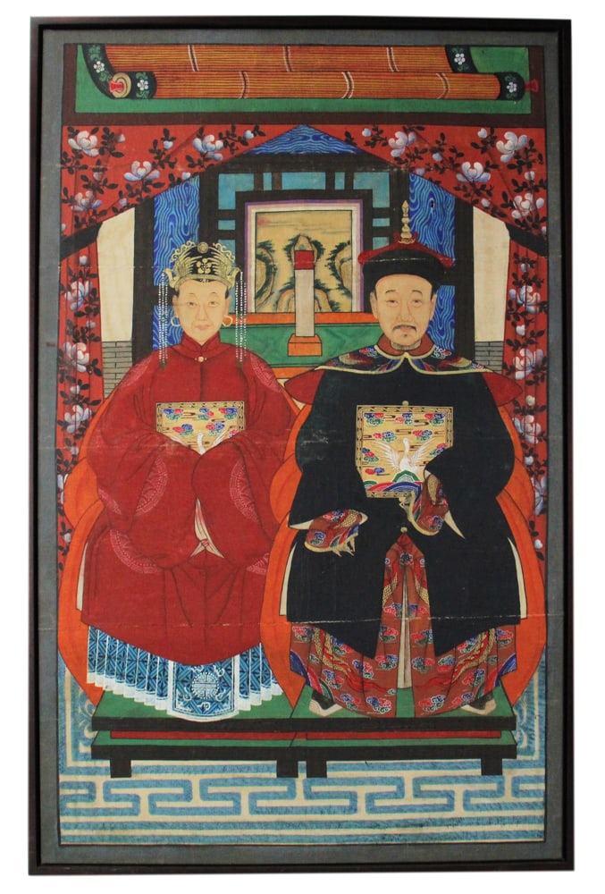 Chinese Ancestral Portraits, Oil on Canvas (1 of 8)