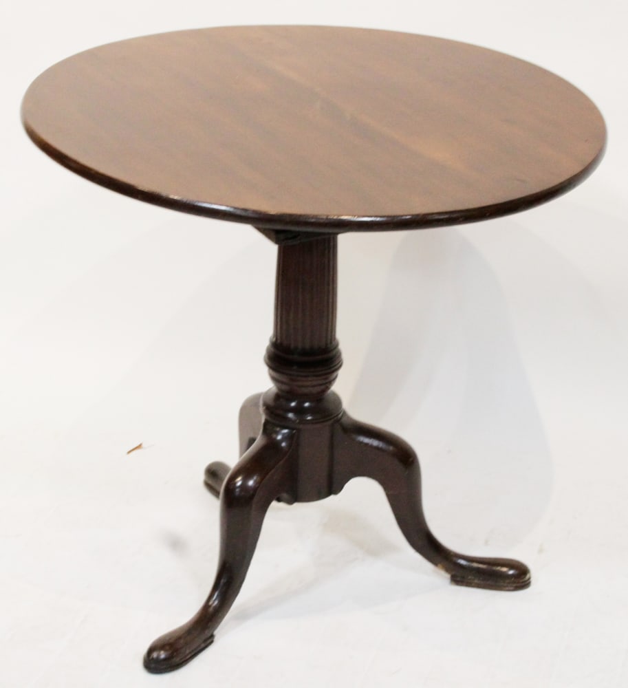 18th/19thC Mahogany Round Tea Table - 3