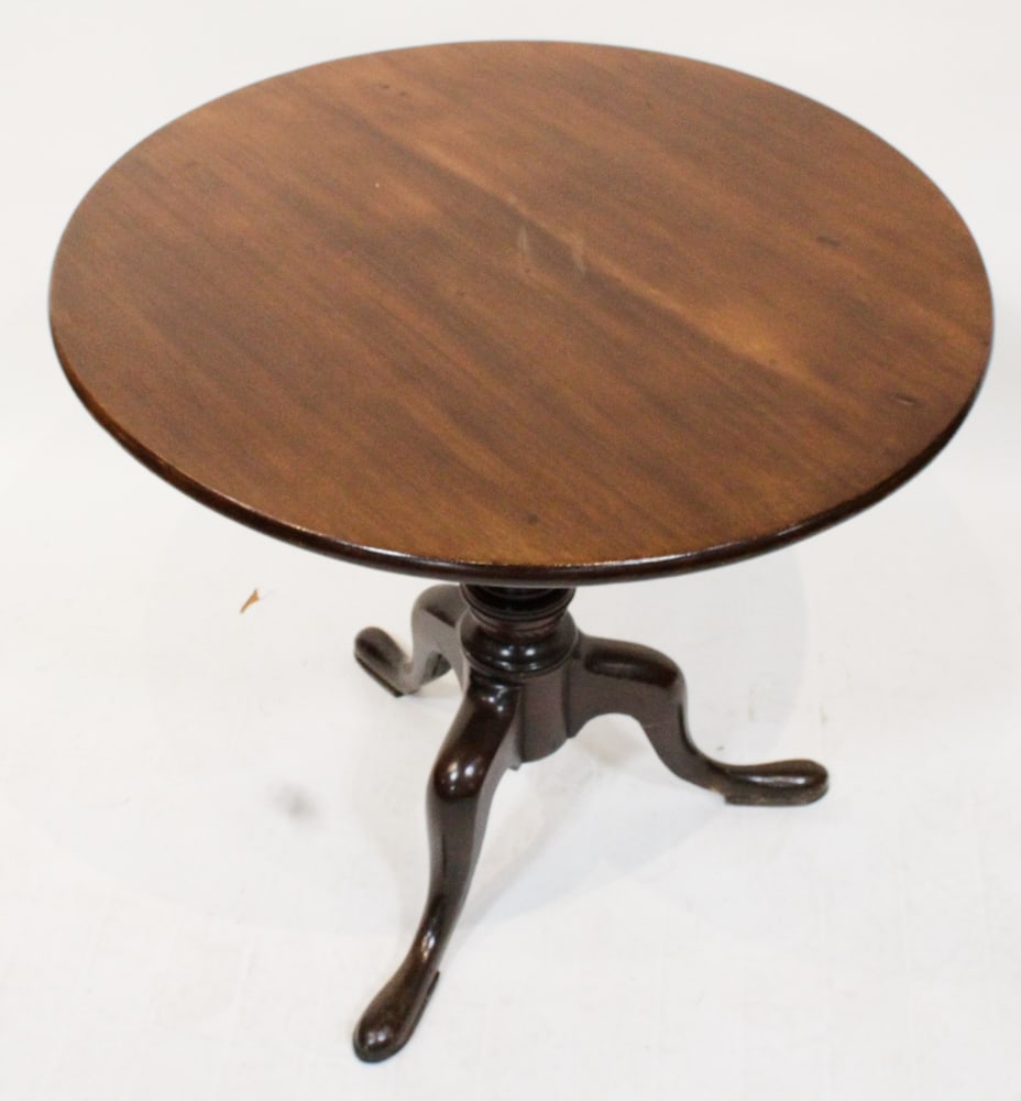 18th/19thC Mahogany Round Tea Table - 6