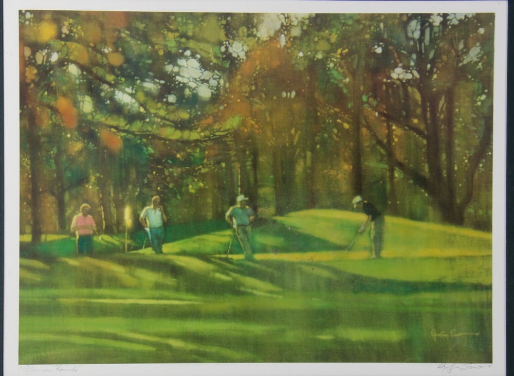 Geoffrey Smith, "Golfing", Print - 2
