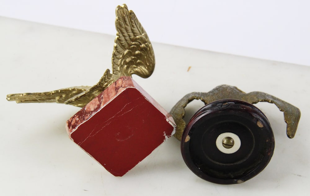 Two 19thC Brass Eagles - 7