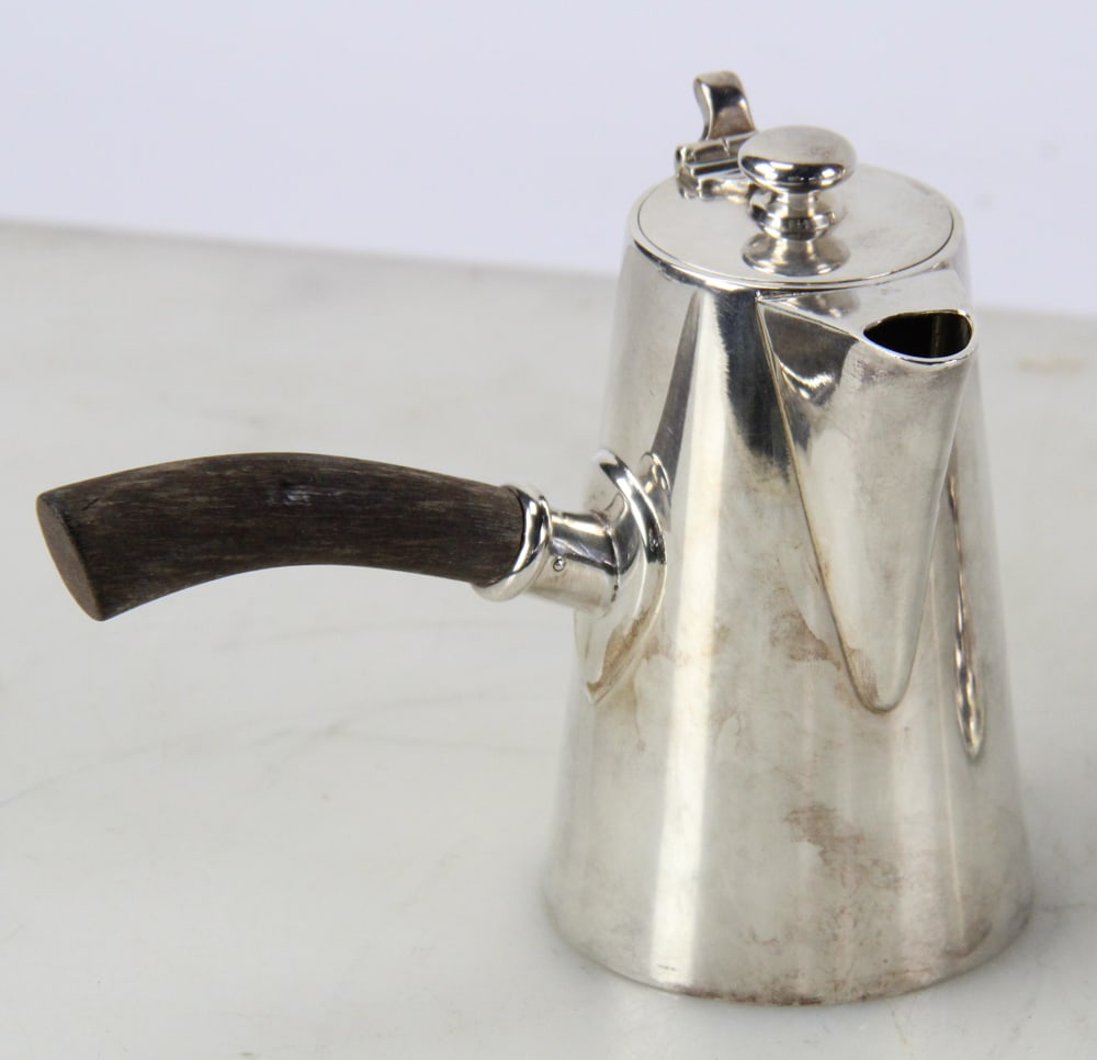 Three Silverplate Chocolate Pots - 2