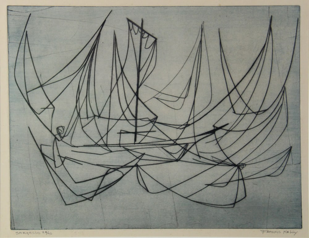 Francis Kelly, "Sargasso", Etching - 2