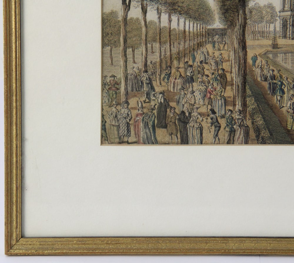 Early 19thC Hand-Colored Architectural Print - 5