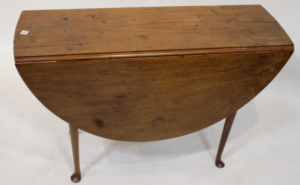 19thC Slipper-Foot Gateleg Table - 3