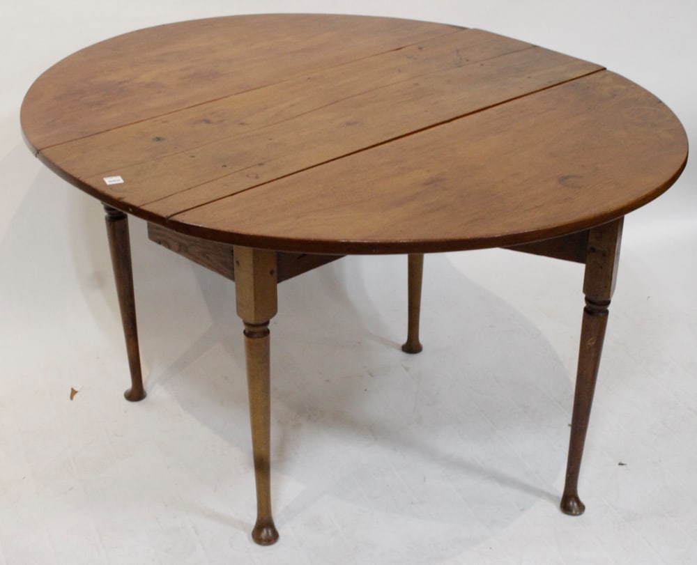 19thC Slipper-Foot Gateleg Table - 7