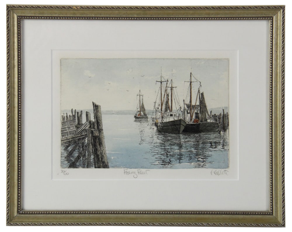 Carol Collette, "Fishing Fleet", Watercolor (1 of 7)