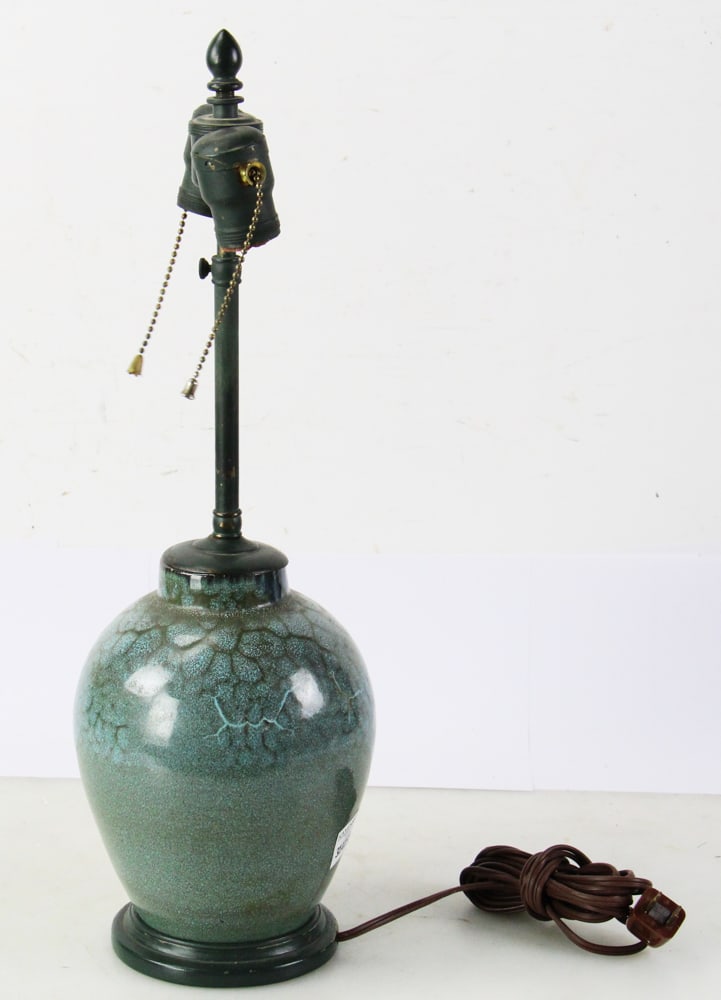 German Pottery Lamp - 6