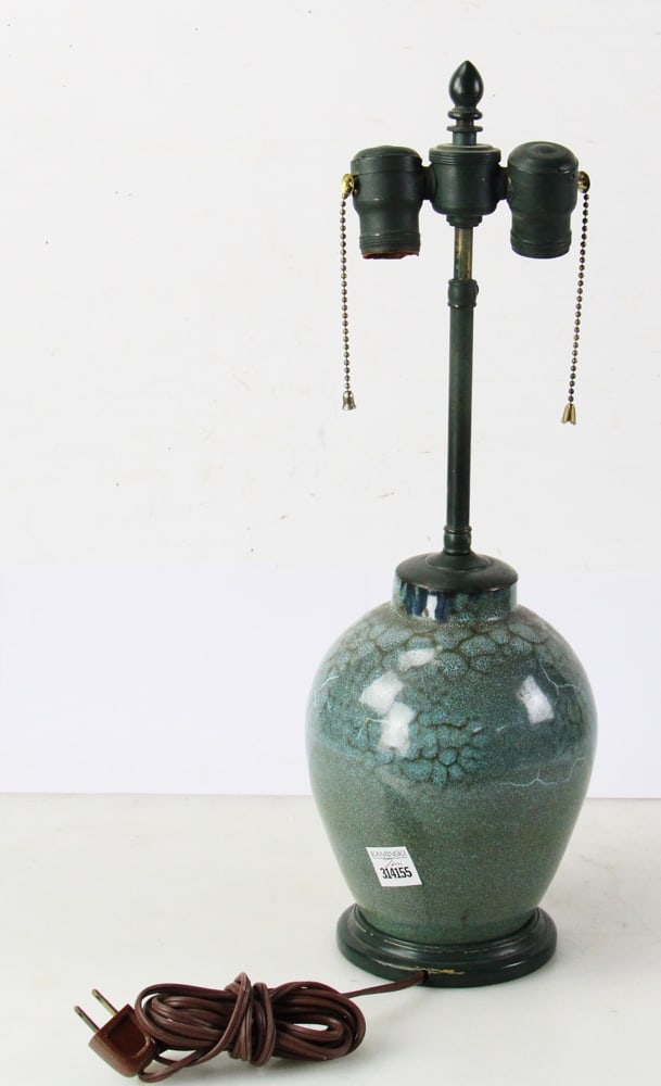 German Pottery Lamp - 7