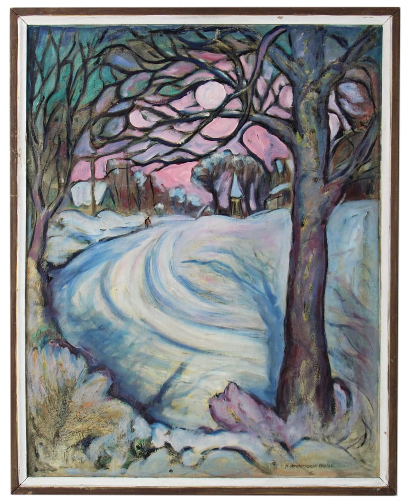 H. Vanderwoort Walsh, Winter in Vermont, Oil on Canvas (1 of 8)