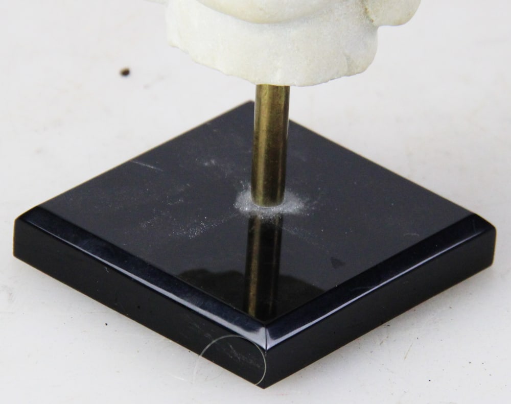 Chinese Marble Head on Stand - 3