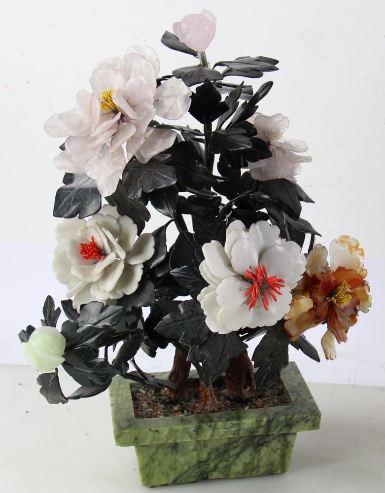 Chinese Hardstone Flowers - 2
