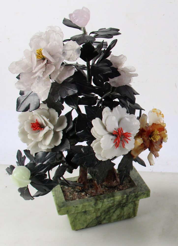 Chinese Hardstone Flowers - 7