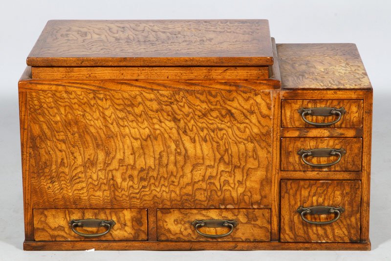 Japanese Style Wine Cooler: Japanese style wine cooler, labeled Beacon Hill, 24 3/4"h x 30 1/2"w x 17"d.