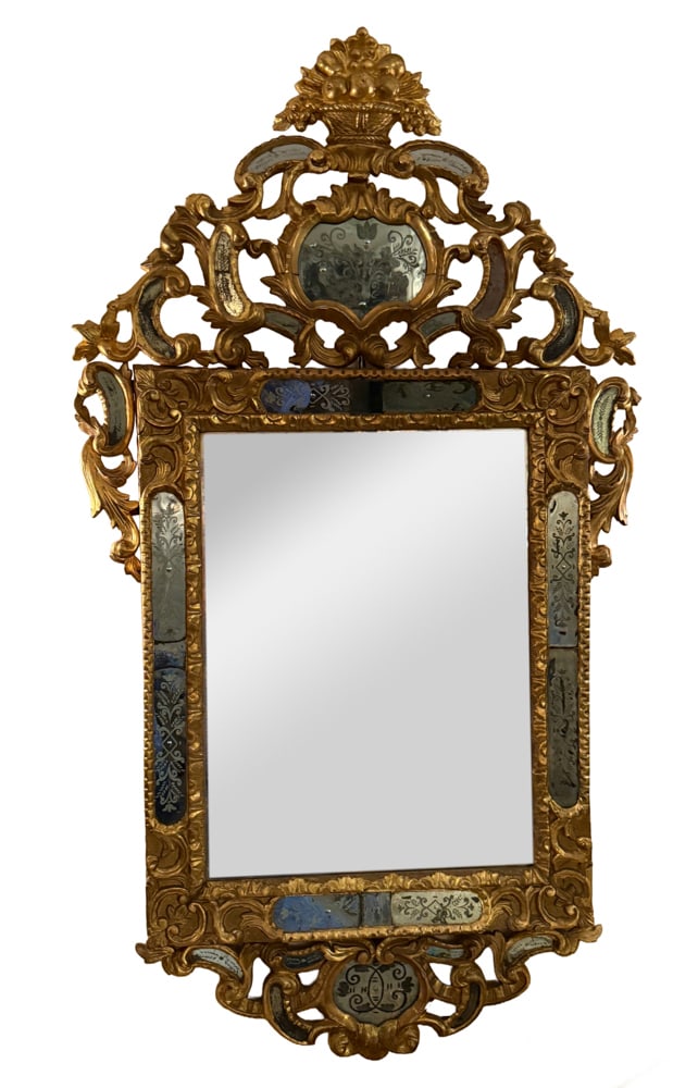 19thC Venetian Giltwood Mirror (1 of 2)