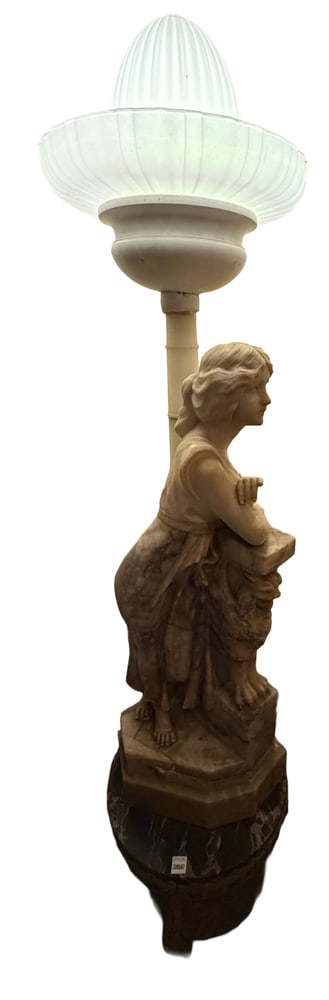 Marble Lamp and Table (1 of 2)