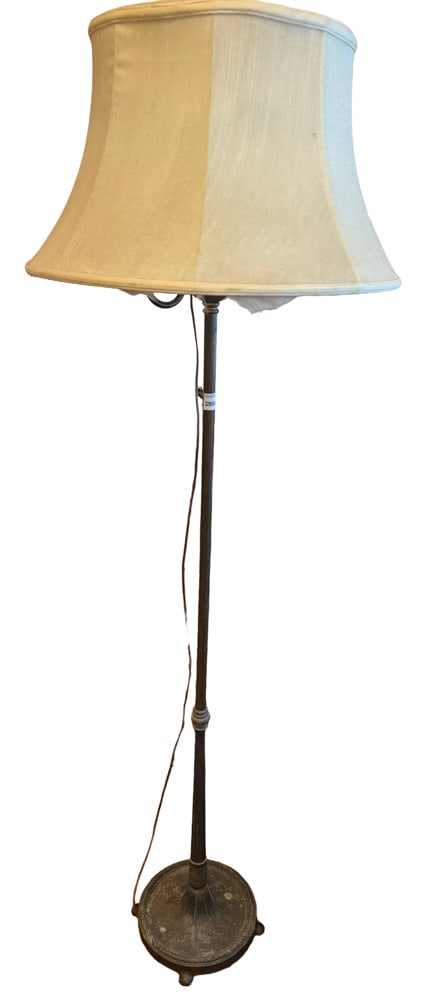 Antique Floor Lamp: Antique floor lamp, 64" x 10". NOTE: Item to be picked up at 64 East 80th St., New York, NY. Deadline for pick-up is July 31st. Please call our front desk at 978-927-2223 to schedule pick-up.