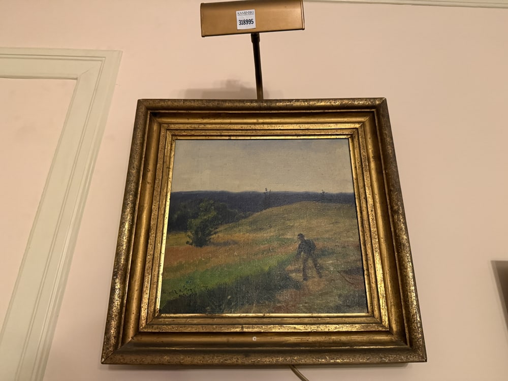 W.E. Norton, Man Working In Field, Oil on Canvas (1 of 5)