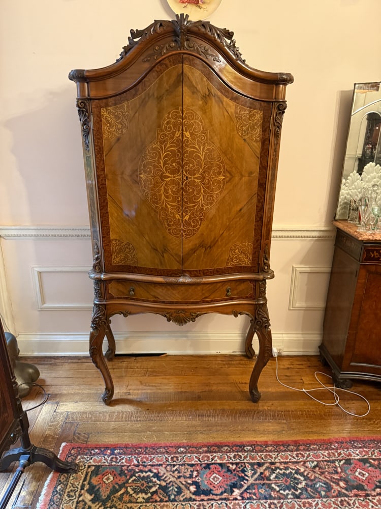 Fancy Antique French Two-Door Cabinet (1 of 5)