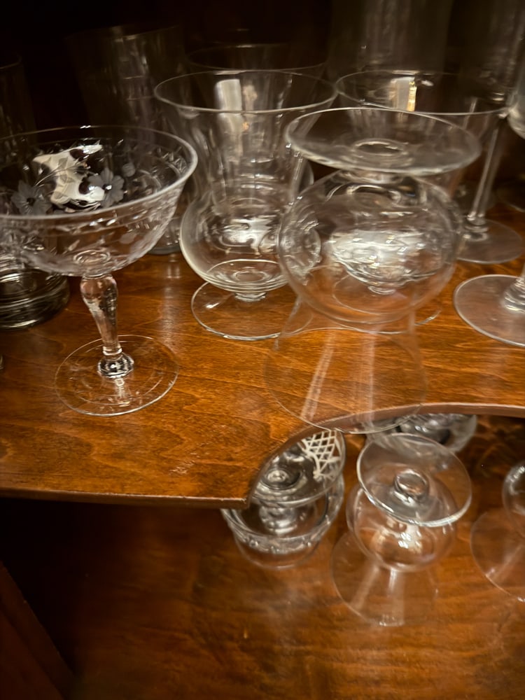 Assorted Glassware Crystal Stemware Large Collection - 2