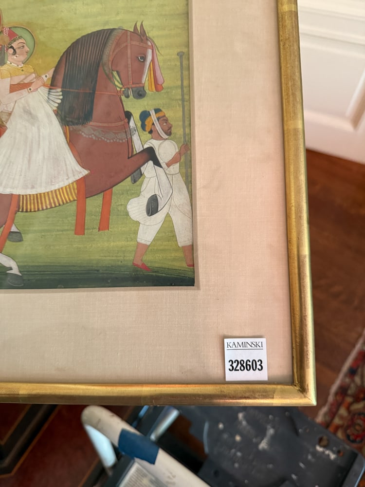 19thC Rajput Equestrian Portrait - 3
