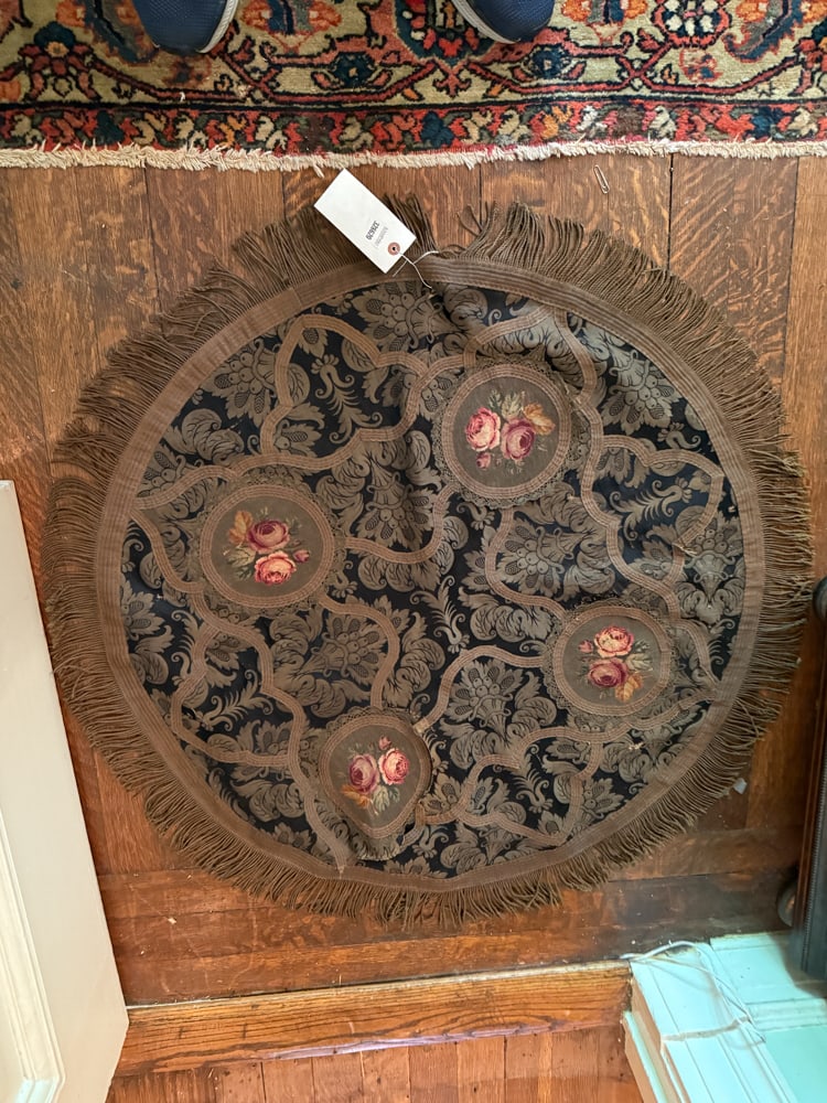 Two Embroidered Game Table Covers (1 of 2)