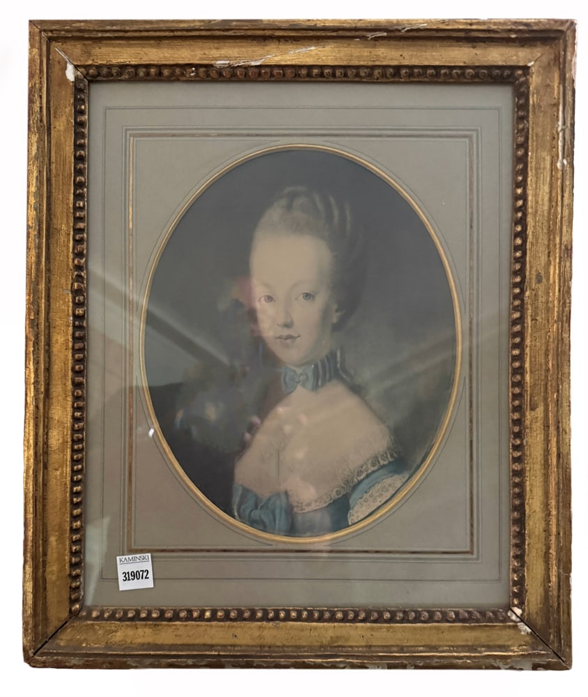 Framed Print of Madame Pompadour: Framed print of Madame Pompadour, 19" H x 15" W. NOTE: Item to be picked up at 64 East 80th St., New York, NY. Deadline for pick-up is July 31st. Please call our front desk at 978-927-2223 to