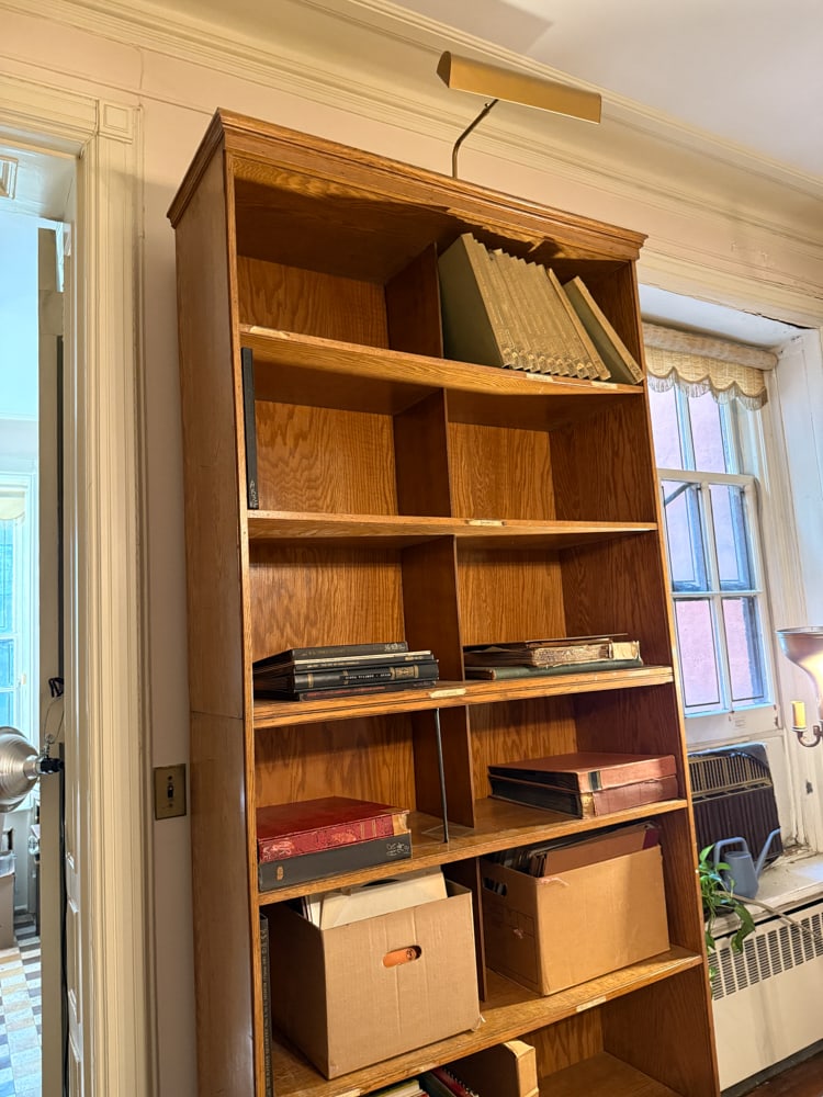 Four Oak Record Bookcases (1 of 1)