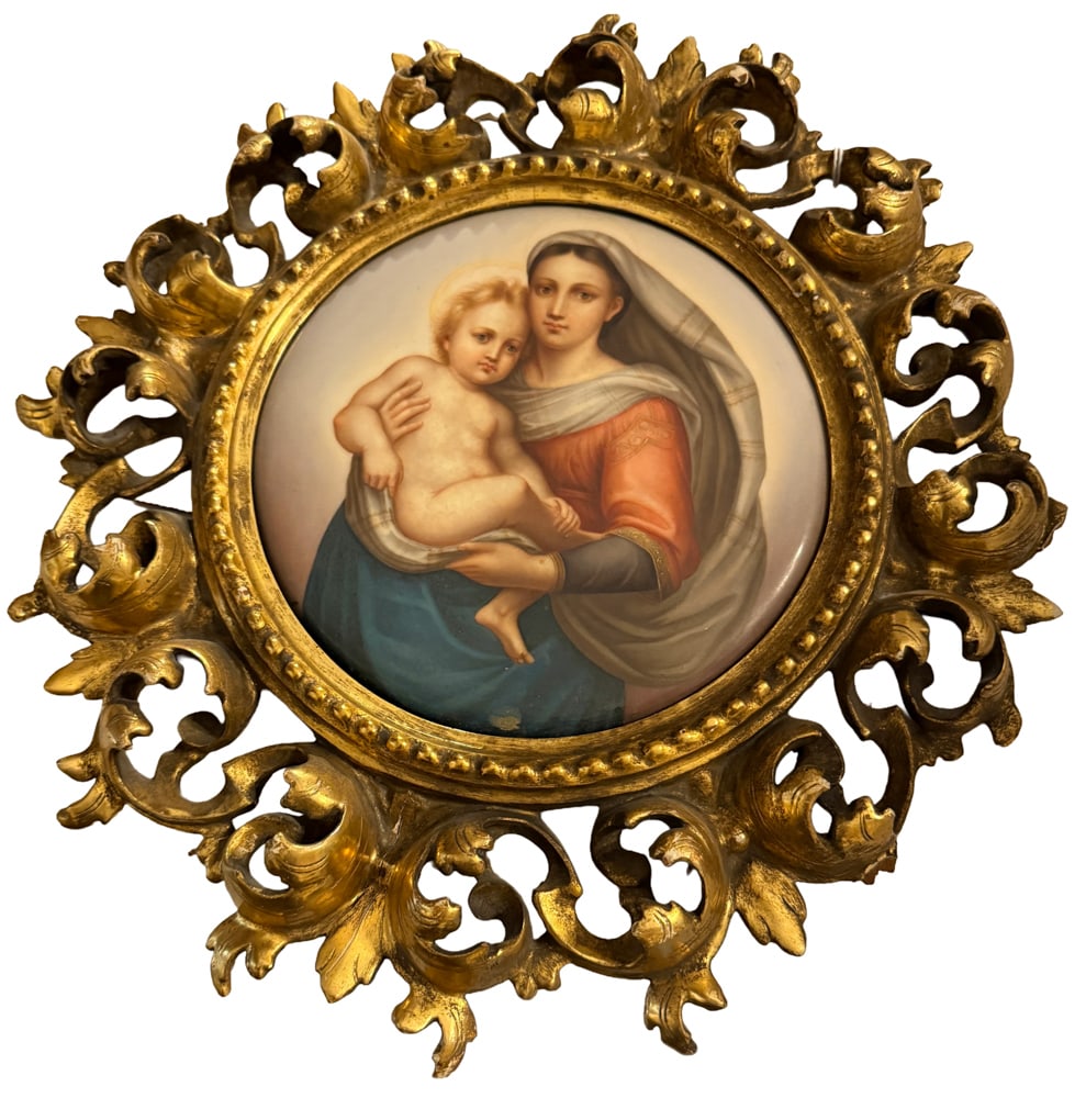 Raphael Painting on Porcelain, Italian Dumini and Sons (1 of 3)