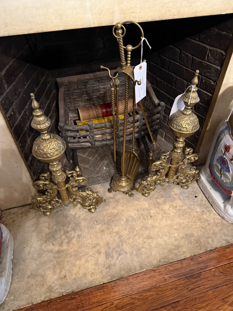 Fireplace Tools, Andirons and Log Burner (1 of 1)
