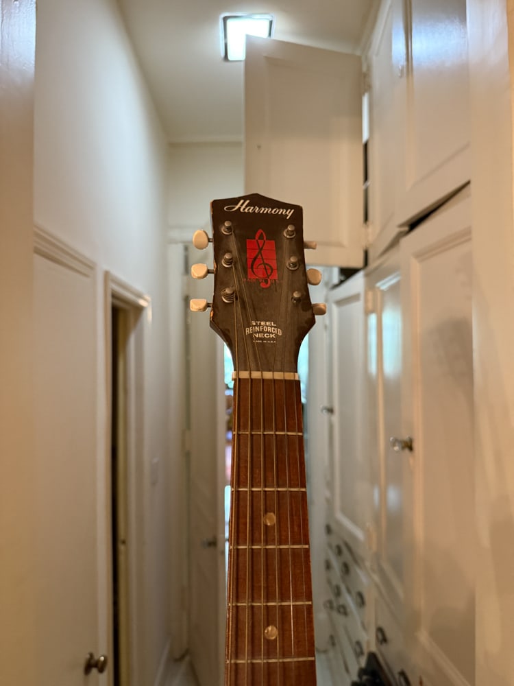 Vintage Semi-hollow Acoustic Guitar by Harmony - 5