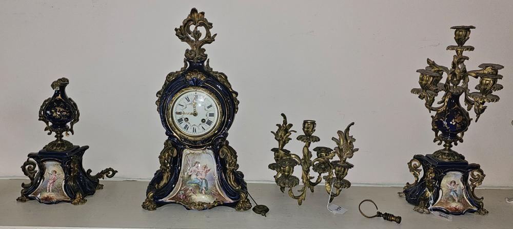Clock and Garniture (1 of 1)