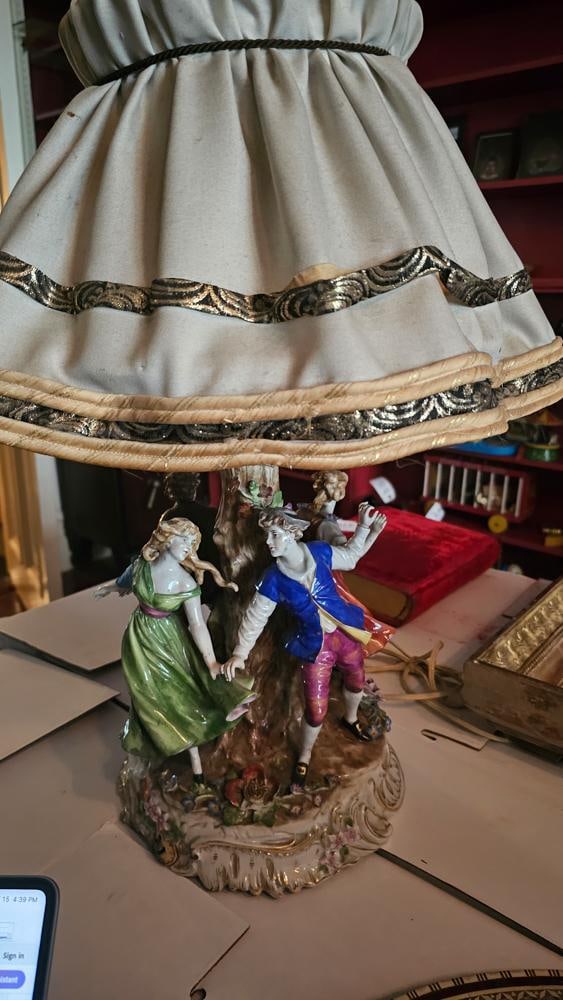 German Porcelain Lamp (1 of 2)