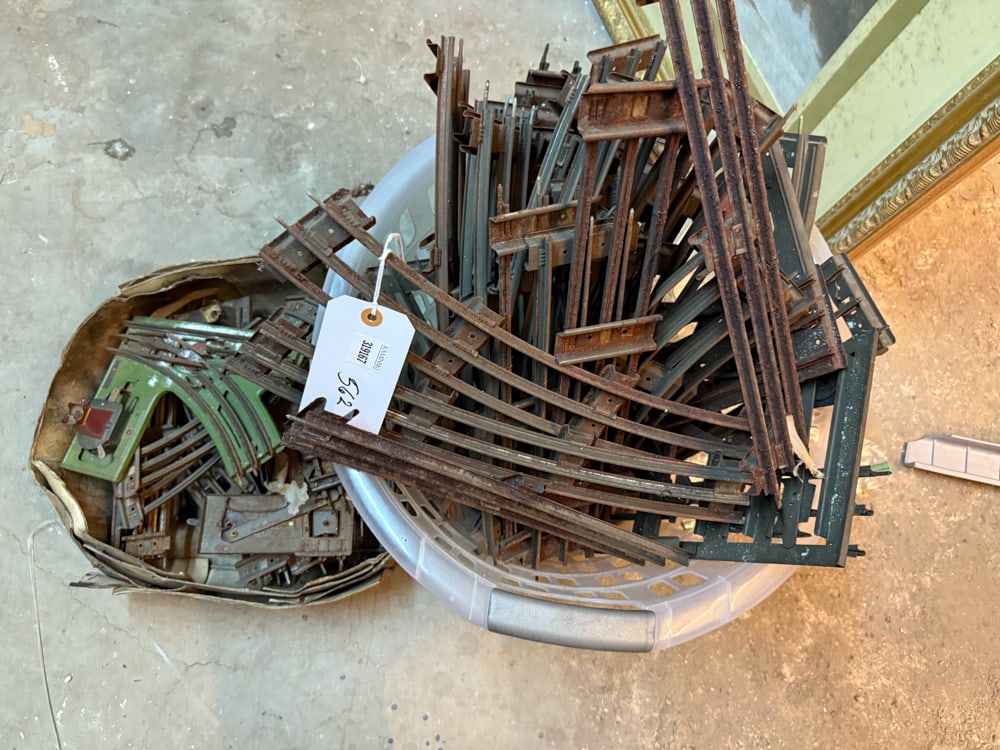 Train Tracks: Train tracks. NOTE: Item to be picked up at 64 East 80th St., New York, NY. Deadline for pick-up is July 31st. Please call our front desk at 978-927-2223 to schedule pick-up.