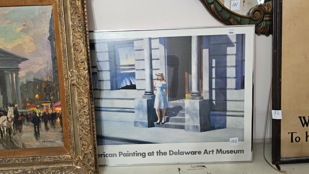 Hopper Exhibition Poster, Framed (1 of 1)