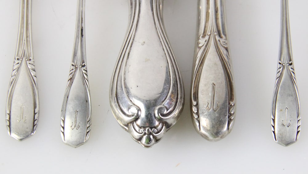 Assorted Silver Flatware - 12